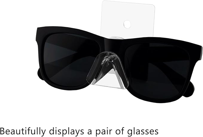 Marketing Holders Reading Glasses Holder Clear Acrylic 1 Pair Wall Mount With Hardware Department Stores Fashion Retailers Malls Shopping Centers Bookstores Pharmacies Supermarkets