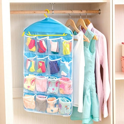 16 Pockets Hanging Bag for Shoes Accessories 75x41cm