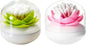 2 Pack Creative Lotus Cotton Swab Holder Q-Tips Toothpicks Holder Table Decorate Cotton Bud Storage Box Organizer