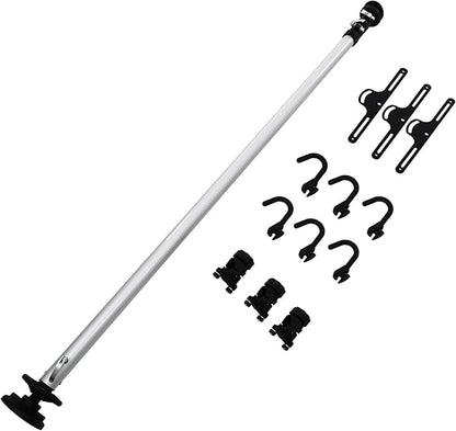 LYNICESHOP Bike Stand, 3 Bike Storage Rack Vertical Bracket for Bicycles, 360° Adjustable Hook Indoor Bike Storage Pole Stand for Garage Indoor Apartment