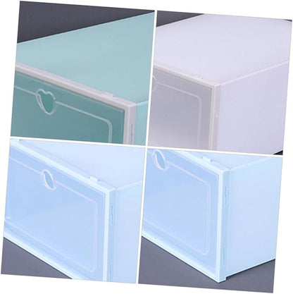 4pcs Sneaker Containers Disassembled Storage Boxes over The Door Shoe Storage Organizer
