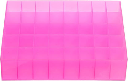 Cabilock 2pcs Slots Lipstick Storage Organizer Creative Cosmetic Holder for Home Shop Space-saving Makeup Desk Display for Lipsticks Jewelry Essentials