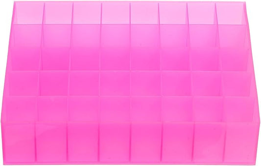 Cabilock 2pcs Slots Lipstick Storage Organizer Creative Cosmetic Holder for Home Shop Space-saving Makeup Desk Display for Lipsticks Jewelry Essentials