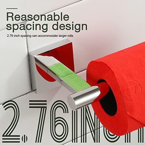 KOKOSIRI Toilet Paper Holder for Bathroom Toilet Roll Holder Hold Mega Rolls Polished Chrome Stainless Steel B2005CH - Image 4
