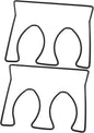 Happyyami 2pcs Over Door Shoe Rack for Boots Wall Mounted Shoe Organizer Easy Installation Space Saving Storage for Entryway Closet and Garage Air Circulation Design to Prevent