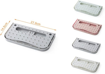 Cabilock Wall-mounted Shoe Storage Rack Non-slip Abs Plastic Hanging Shoe Holder for Closet Door Space Saving Organizer Grey
