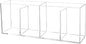 Clear Makeup Brush Organizer,Acrylic Cosmetic Brushes Storage Holder with 4 Slots,Pencil Pen Holder for Desk,Desk Organizer and Accessories for Vanity