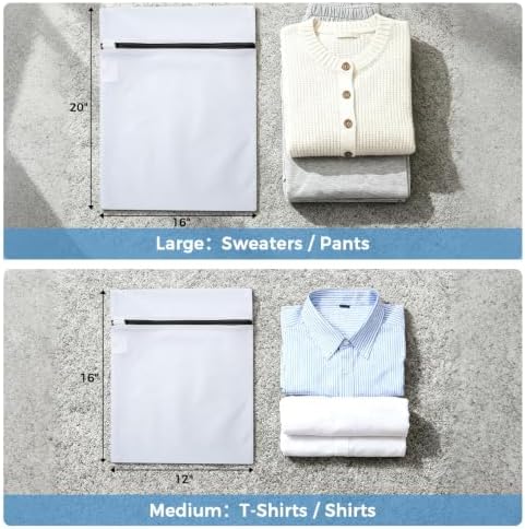 BAGAIL Laundry Bags Mesh Wash Bag for Intimates Lingerie and Delicates,6Pcs(3L,3M) - Image 2