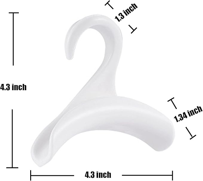 7pcs Purse Hanger, Handbag Organizer Hooks, Handbag Hanger, Hook Bag Rack Holder, Closet Rod Hanger for Bags/Purses Hanging, Bag Collection/Shape Protecting, Space Organizing (BH-001 White)
