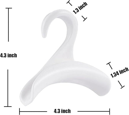 7pcs Purse Hanger, Handbag Organizer Hooks, Handbag Hanger, Hook Bag Rack Holder, Closet Rod Hanger for Bags/Purses Hanging, Bag Collection/Shape Protecting, Space Organizing (BH-001 White)