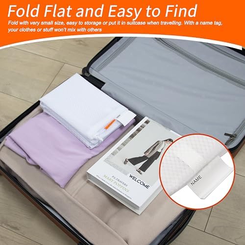 Polecasa 2 Pack Heavy Duty Diamond Mesh Laundry Bag, 24x36", White - Image 5