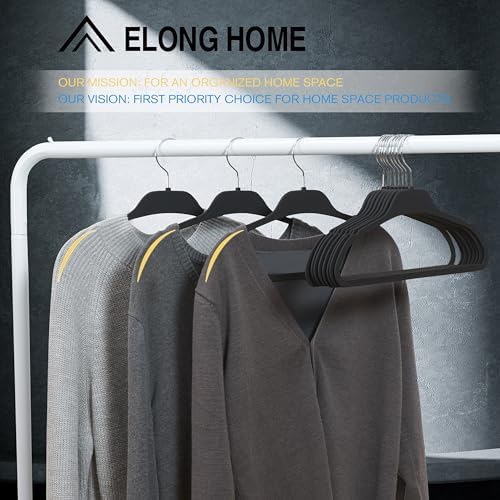 Rubber Coated Hangers 20 Pack, Non-Slip Clothes Hangers - Image 2