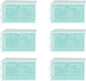 Housoutil 6pcs Small Stackable Shoe Storage Boxes Thickened Green Plastic Shoe Containers with Lids Space-saving Organizers for Closet and Travel