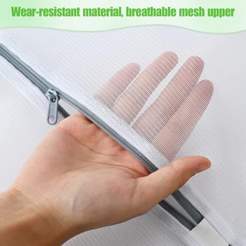 Mesh Laundry Bags for Delicates - 6 Pack Wash Bags for Bras, Lingerie, Socks & Baby Clothes - Fine Mesh Washing Machine Bags with Zipper, Reusable Garment Bags for Travel & College Dorm Essentials - Image 3