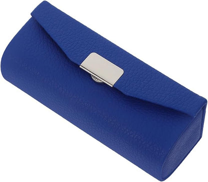 Beavorty Womens Wallet PU Leather Lipstick Case with Mirror Lipstick Holder Portable Organizer Travel Cosmetic Containers for Gloss Blue Womens Wallets