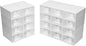 for 20pcs Stackable Shoe Storage Box Plastic Sneaker Display Case Organizer