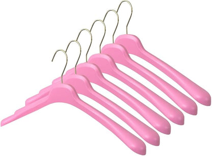 All Hung Up Hangers Plastic Coat Hangers, Clothes Hangers (Pink, 36pk)