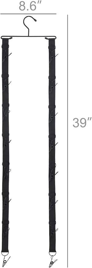 Mkono Hat Rack for Wall Wooden Baseball Caps Organizer with 20 Hooks and Cap Keeper Hanger with 16 Hooks