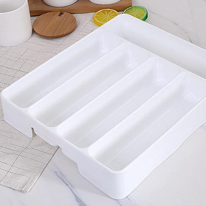 Drawer Tray Spoon Forks Cutlery Separation Finishing Rack Storage Box