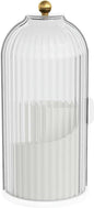 Concealed Toothbrush Holder,Toothbrush Holders with Sliding Lid, Rotating 3 Slots Bathroom Organizer Countertop,Waterproof Dustproof Beauty Brushes Storage,Cosmetics Display Case for Vanity Bathroom