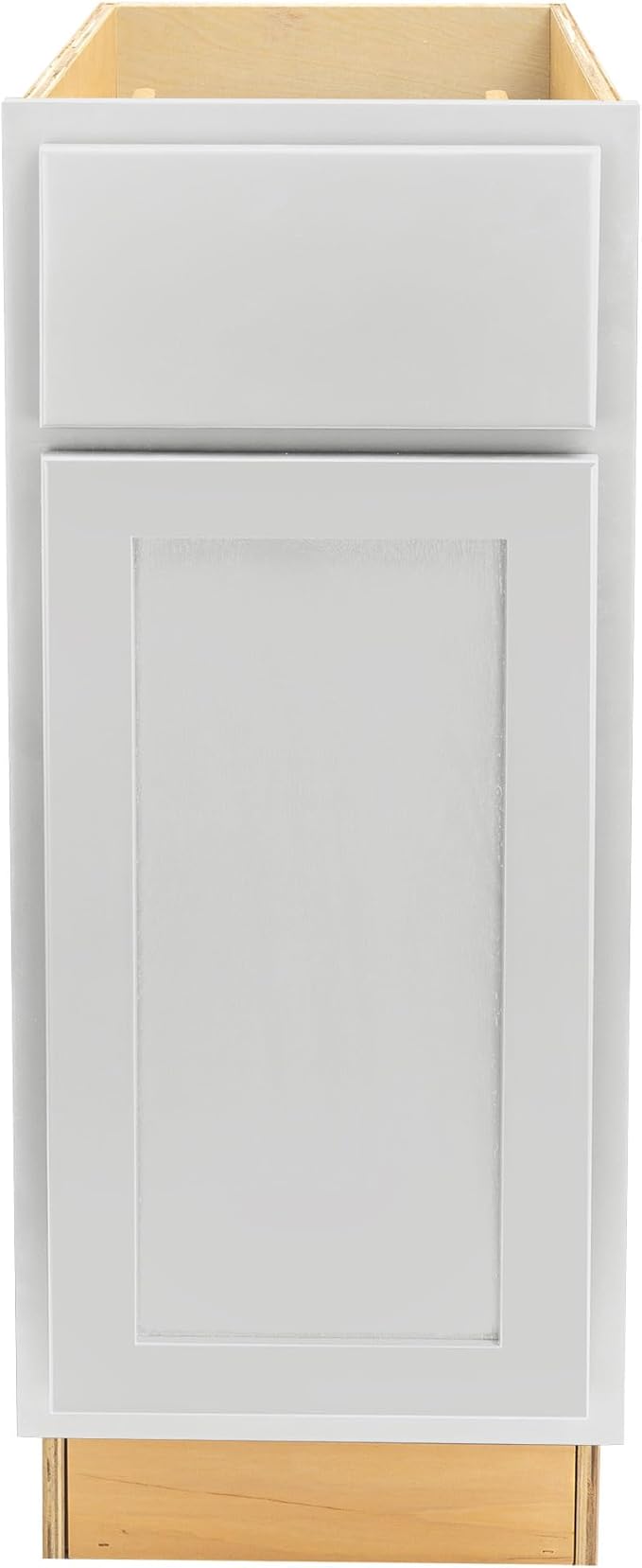 Quicklock RTA (Ready-to-Assemble) | Base Kitchen Cabinets - Shaker Style | Made in America (Pure White, 15" Wx34.5 Hx24 D Base)