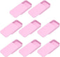 uxcell 8Pcs Slide Top Tin Containers, Mini Metal Empty Tins Box with Sliding Lids, 3.1"x2"x0.6" Rectangular Storage Organizers for Lip Balm, Solid Perfume, Small Items, Pink