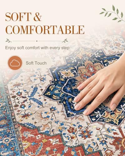 OLANLY 2'6"x14' Washable Runner Rug, Non Slip Carpet for Hallway Kitchen - Image 4