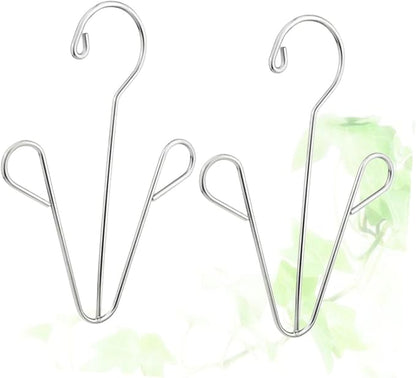 PRETYZOOM Shoe Drying Rack Set Over The Door Organizer 2pcs Stainless Steel Hangers for Shoes Drying Rack