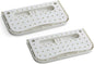 Cyrank Wall Mounted Shoes Rack, 2Pcs Hanging Plastic Shoe Rack Folding Plastic Shoes Holder Storage Organizer Door Shoe Hangers Shoe Storage(White)