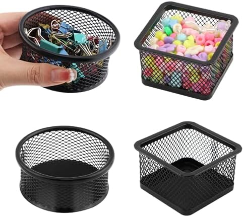 4pcs Paper Clip Holder - Mesh Paperclip Holders for Desk Office ﻿Organizer by Unknown