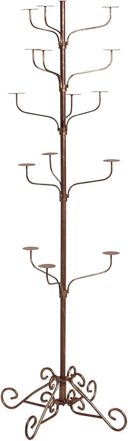 SSWBasics Boutique Cobblestone 5-Tier Hat Display Stand, 72" H Hat Rack Stand Holds 15 Hats, Elegant Hat Display for Retail and Home Use