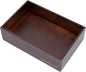 PRATIQUE Bamboo Drawer Organizer - Kitchen Utensil Organizer Silverware Tray Cutlery Holder，Office Desk Supplies and Accessories,8.9 * 5.9 * 2.6,Nut-brown