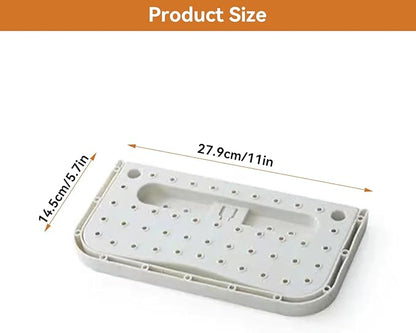 Hanging Shoe Rack, 2Pcs Plastic Shoes Rack Wall Mount Folding Organizer Door Shoe Storage Organizer Self Adhesive Shoe Holder for Door(White)