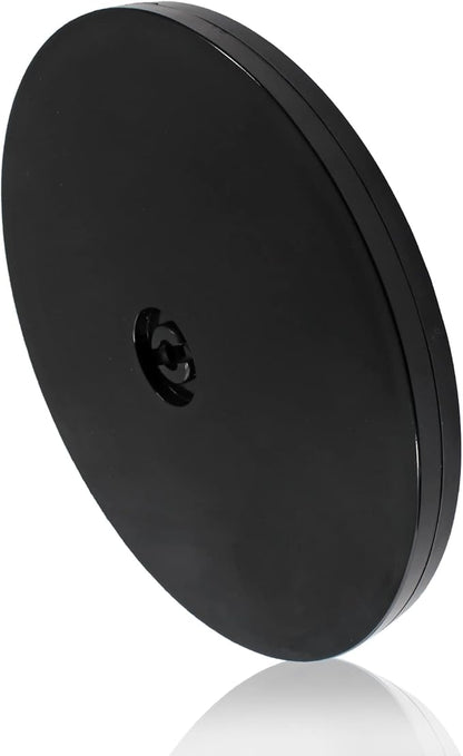 Bivethoi 6 Inch Mini Turntable, Black Rotating Tray, Acrylic Ball Bearing Plate for Kitchen Spice Rack, TV Laptop Monitor