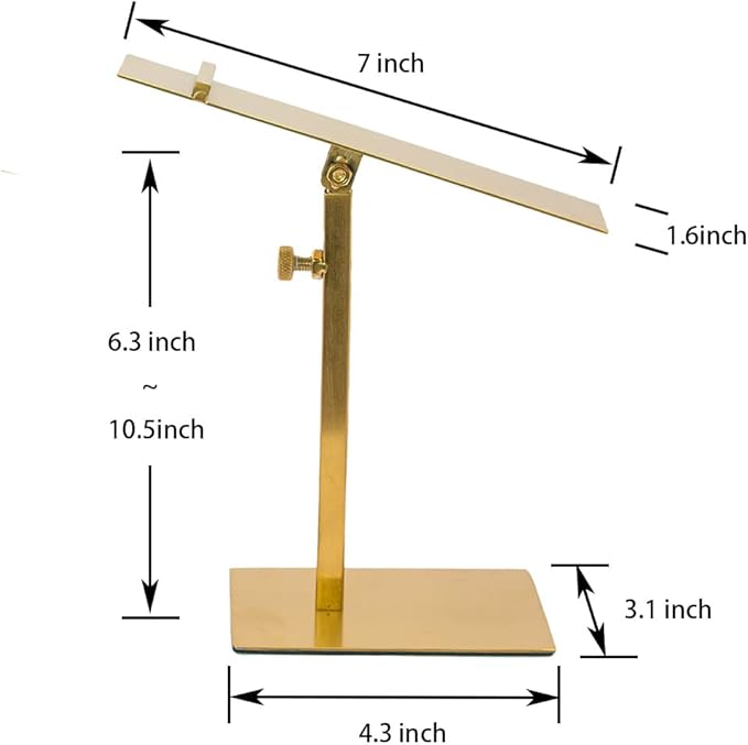Shoe Display Stand Golden, Risers Stand Countertop Adjustable Shoe Rack Retail Supplies Stainless Steel Shoe Display, 2 Sets of Shoe Rack (Style2, Golden)