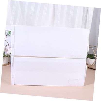 6pcs Transparent Shoe Storage Box Material Drawer Type Organizer for High Heels Sneakers and Boots for Entryway and Closet Storage