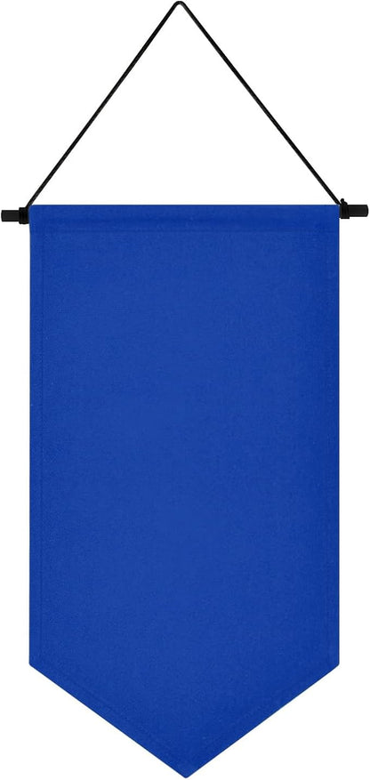 Wall Hanging Brooch Storage Case Canvas Display Stand Enamel Pin Display Banner Holder Earrings Necklace Glitter Pin Collection Organizer (Dark Blue)