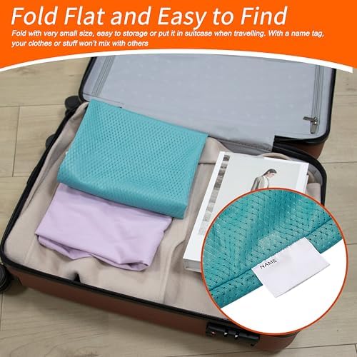 Polecasa Heavy Duty Diamond Mesh Laundry Bag, 24x36", Aqua - Image 5