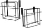 2Pcs Cabinet Organizer Set Over Door Storage Rack with Double Hooks for Towel and Cutting Board Stylish and Space Saving for Spaces for Kitchen Organization