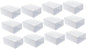 12pcs White Shoe Storage Boxes with Thickened Lid, 33x23x13cm Stackable Shoe Containers for Dust and Moisture Protection, Closet Organizer for Sneakers and Boots