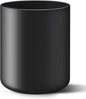 LATCHHOOK Black Kitchen Utensil Holder for Countertop, Large 7.2 Matte Ceramic Cooking Utensil Crock for Counter Easy to Clean, Modern Spatula Holder for Farmhouse Décor 7.2×5.8 INCH