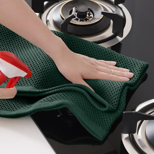 Homaxy 100% Cotton Oversized Waffle Weave Kitchen Towels 6-Pack - Image 5