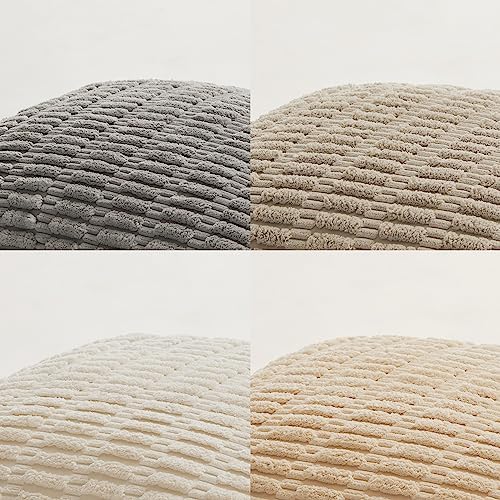Fancy Homi 4 Packs Decorative Throw Pillow Covers for Living Room Couch Bed, Modern Farmhouse Boho Home Décor Accent Cushion Case, 24" x 16", Neutral - Image 5