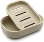 Plastic Soap Dish, Container, Keeps Soap Dry,Easy Cleaning,Drain, Khaki