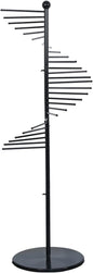 Floor-Standing Metal Spiral Scarf Display Stand, Creative Clothing Store Silk Scarf Shawl Storage Rack, Multi-Purpose Pants Rack Belt/tie Organizer Hanger Holder, Accessory Organizer Rack