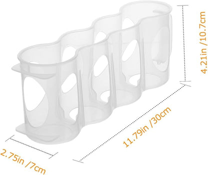 KICHOUSE 2pcs Refrigerator Storage Box Lid Kitchen Container for Beer and Soda Plastic Easy to Clean for Fridge Organization