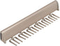 TAG Hardware Designer 15 Hook Full Extension Telescopic Tie Rack Closet Organizer (MATT Nickel)