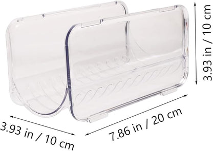 PRETYZOOM 2pcs Stackable Plastic Bottle Organizer Rack for Kitchen Cabinet Water Bottle Storage Stand Multi-Layer Design for Insulated Cups and Tumblers