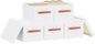 Storage Boxes with Lids, 7.1 x 9.1 x 13 Inch Storage Baskets, Closet Organizers for Shelves Organizing with Handles, White, 5-Pack