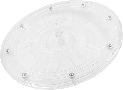 1 Pack 7.87 inch Lazy Susan Turntable - Acrylic Ball Bearing Rotating Tray for Cake, Spice Rack - Perfect for Kitchen Pantry with 360˚Rotation